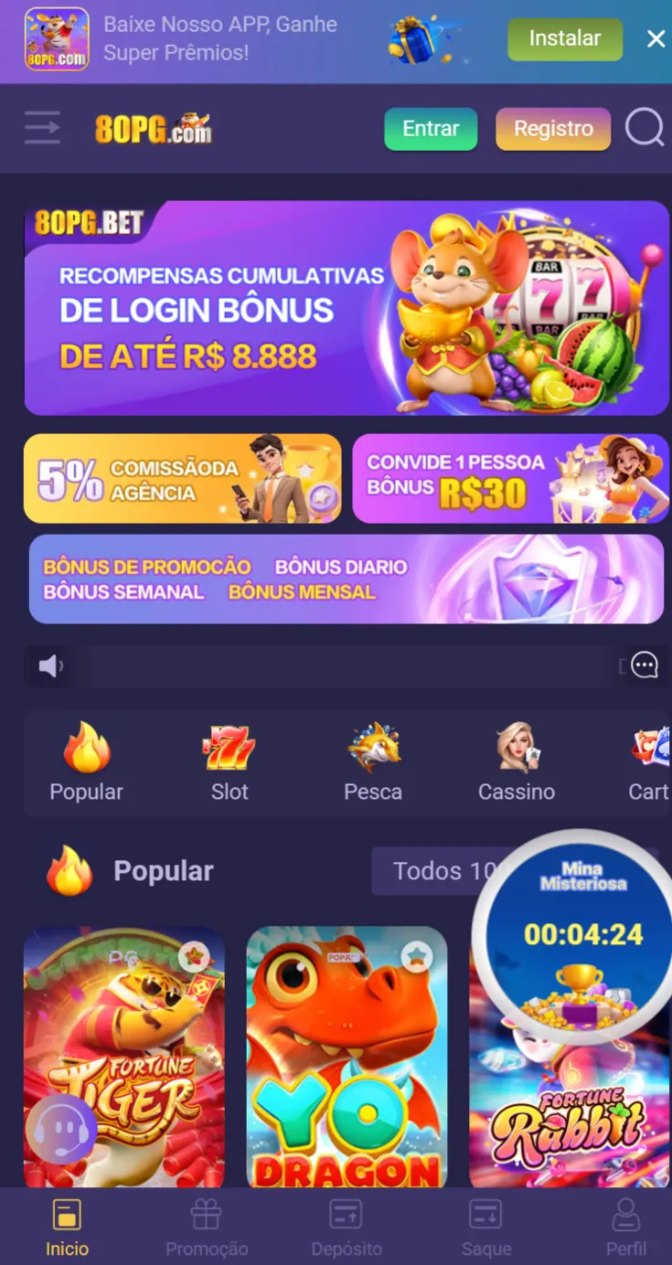 80pg Cassino oficial jackpots milionários VIP Jogue Agora